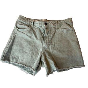 Universal Thread Women's Vintage Midi Shorts Stretch High Rise Aqua Blue 12/13